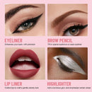 4 in 1 Multi-function Makeup Pen, Compact Travel Eyeliner, Lip Liner, Eyebrow Pencil, Highlighter Eyeshadow Pen