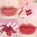 3 PC Mirror Lip Gloss Tinted Lip Balm Lip Oil Hydrating Non-Sticky Lip Glow Oil Lip Plumper Mirror Gloss Lip Stain (Random Shades)