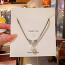 Elegant Korean Know Shape Pearl Pendent | Knot Pearl Necklace Party Jewelry Gifts Accessories for Women