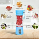 Rechargeable Portable Mini Juicer Blender – 6 Blades, 380ml Outdoor Juicing Cup