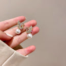 ZJE-911 Swan Pearl Earrings - Golden