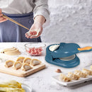 2-In-1 Manual Dumpling Maker & Dough Press Machine | Portable Samosa & Gujiya Mould Tool | Easy Kitchen DIY Pastry Accessory