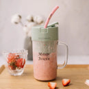 Professional Mini Juicer – Portable Blender & Smoothie Maker with Built-In Straw | Compact Fruit Extractor for Travel & Home Use