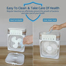 Portable Air Conditioner Fan USB Mini Cooler with LED Night Light & Humidifier