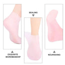 Silicone Moisturizing Socks Exfoliating Gel Heel Socks Callus Cracked Dead Skin Remove Protector Pain Relief Foot Care
