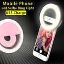Portable LED Selfie Ring Light with Clip | USB Rechargeable Mini Fill Light for Phone Photography, Live Video and Beauty Lighting