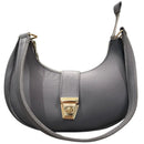 Crescent Luxury Faux Leather Shoulder Bag |  Elegant Handbag for Women