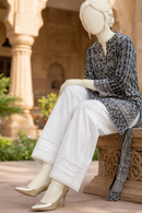 White Cotton Cambric Farshi Shalwar
