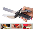 2 In 1 Clever Cutter Kitchen Scissors Quick Vegetable Cutter Vegetable Chopper