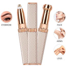 2-in-1 Flawless Hair Remover & Eyebrow Trimmer – Portable Electric Facial Hair Trimmer for Women | Painless & Rechargeable