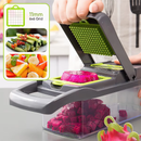 16-In-1 Multifunctional Vegetable Chopper & Slicer with Colander Basket and Storage Container – Heavy-Duty Food Cutter