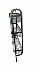 Wall Mounted Spice Rack Black Stainless Steel 3 Tier – DIY Assembly Required (Self Assemble)