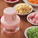 Portable Electric USB Rechargeable Fruit Vegetable Onion Garlic Cutter Mixer Blender Mincer Grinder Food Speedy Chopper Cordless